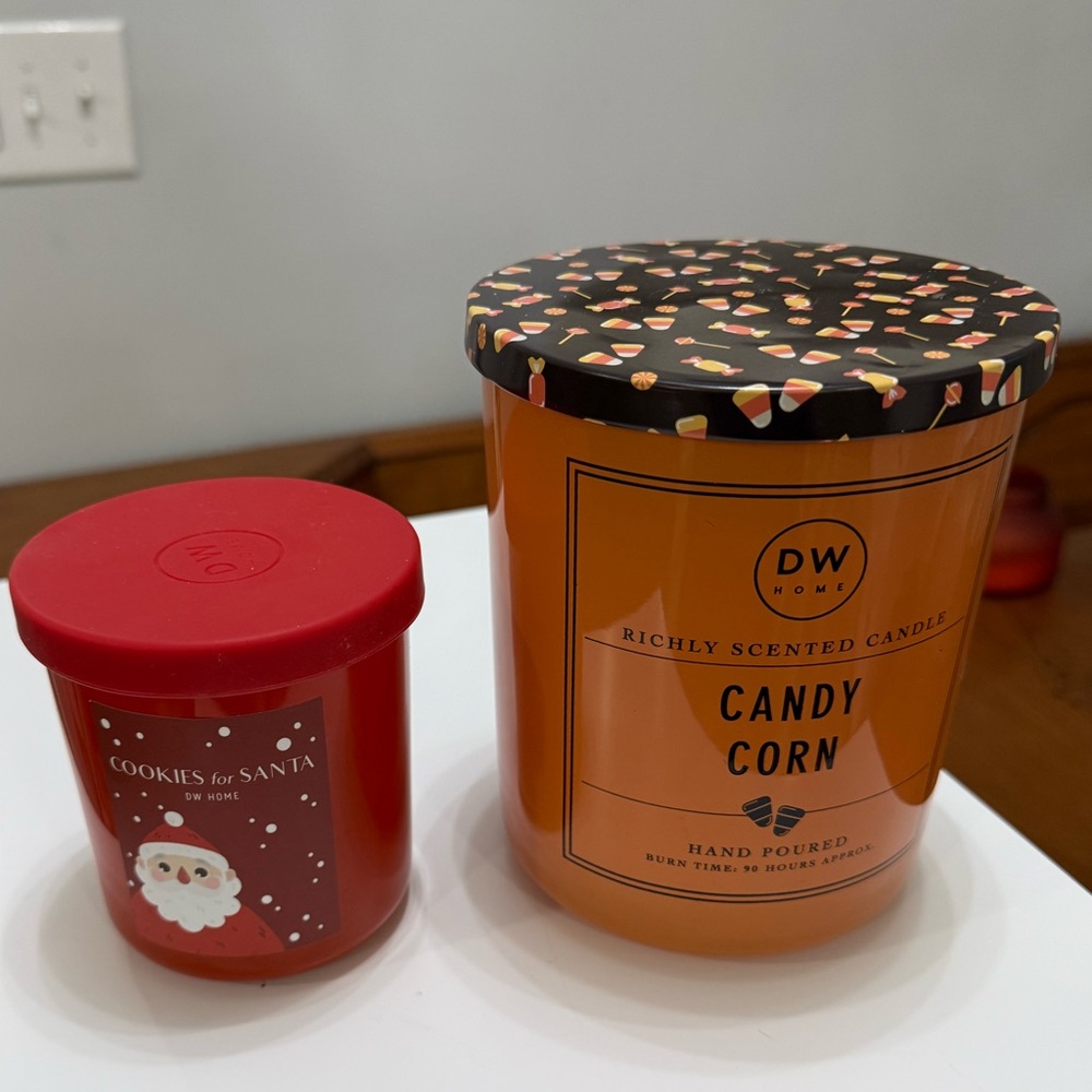 New Bundle DW Home Cookies For Santa & Candy Corn Candles